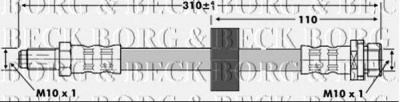 BORG & BECK bbh6735 -  Тормозной шланг